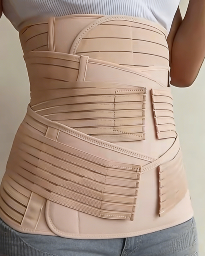 Postpartum Recovery Breathable Waist Support And Abdominal Binder Set