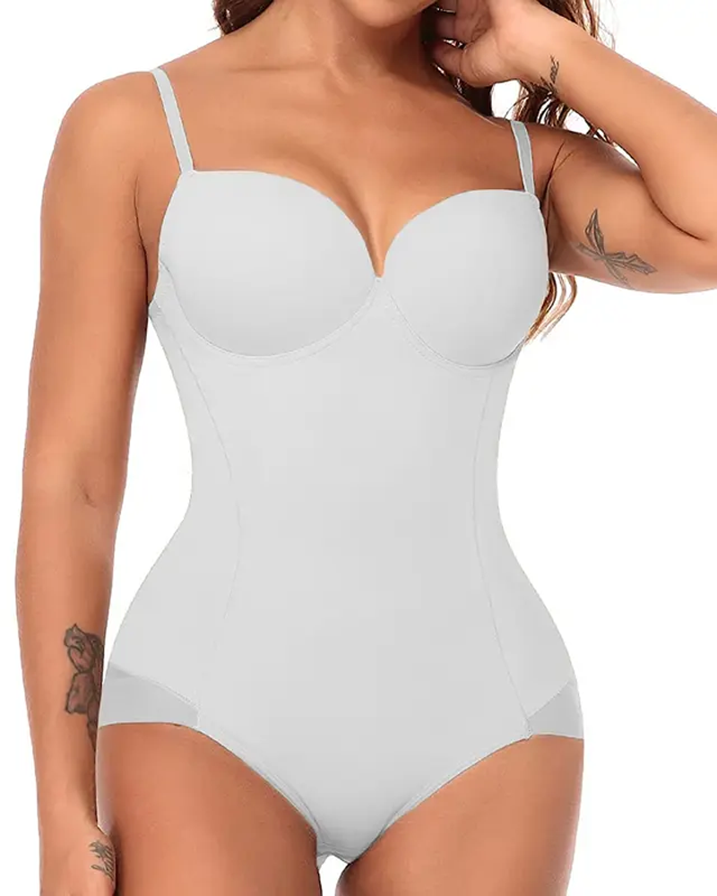 Tummy Control And Butt-Lifting Shapewear Bodysuit With Built-In Bra