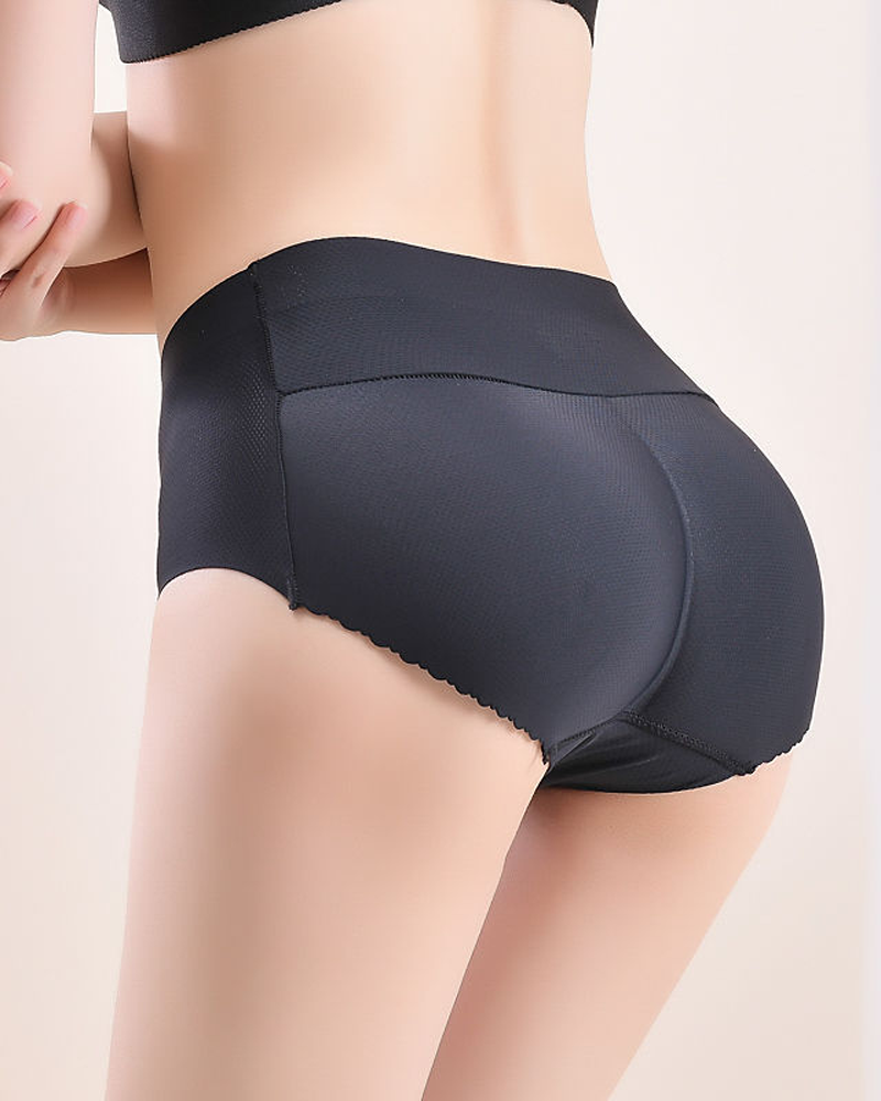 Seamless Butt-Lifting Triangle Panties With Sponge Padding