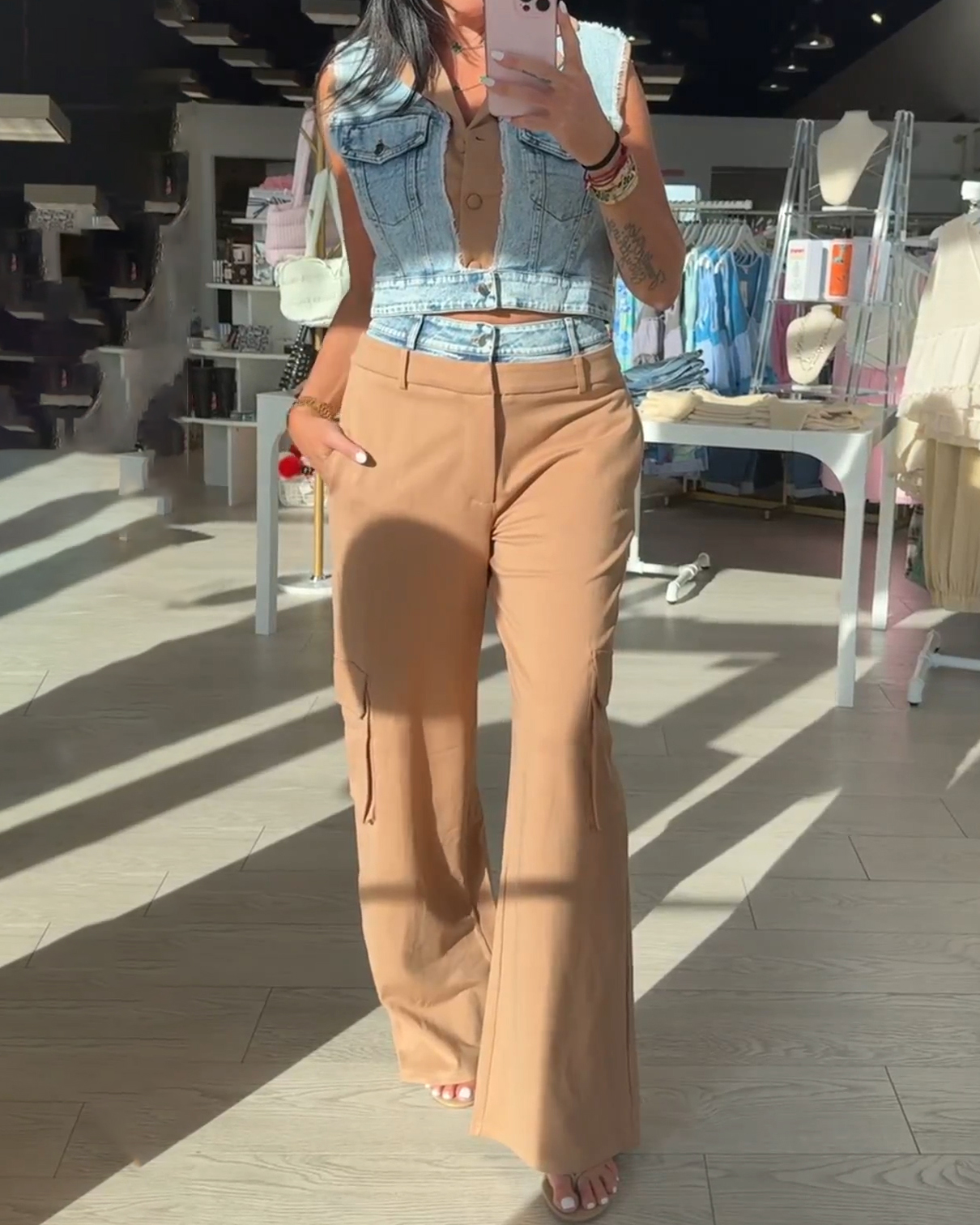 Women's Sleeveless Slim Fit Wide Leg 2-Piece Set-Curvy-Faja