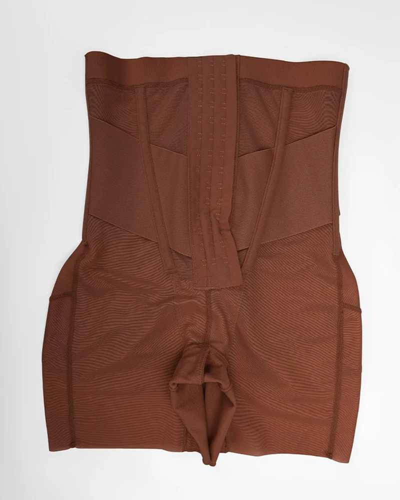 Breathable Mesh High-Waisted Shaping Shorts With Tummy Control And Hip Lift (Pre-Sale)