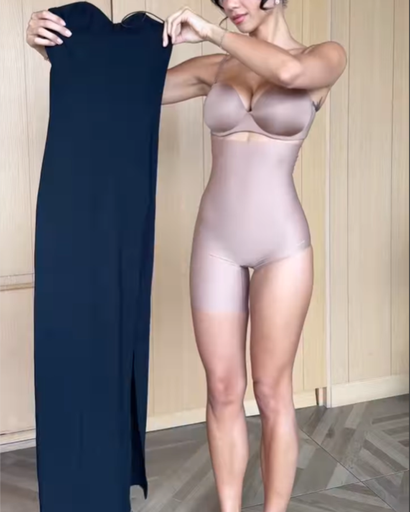 High Waist Mid Thigh Tummy Control Butt Lifter Shaping Shorts（Pre-Sale）