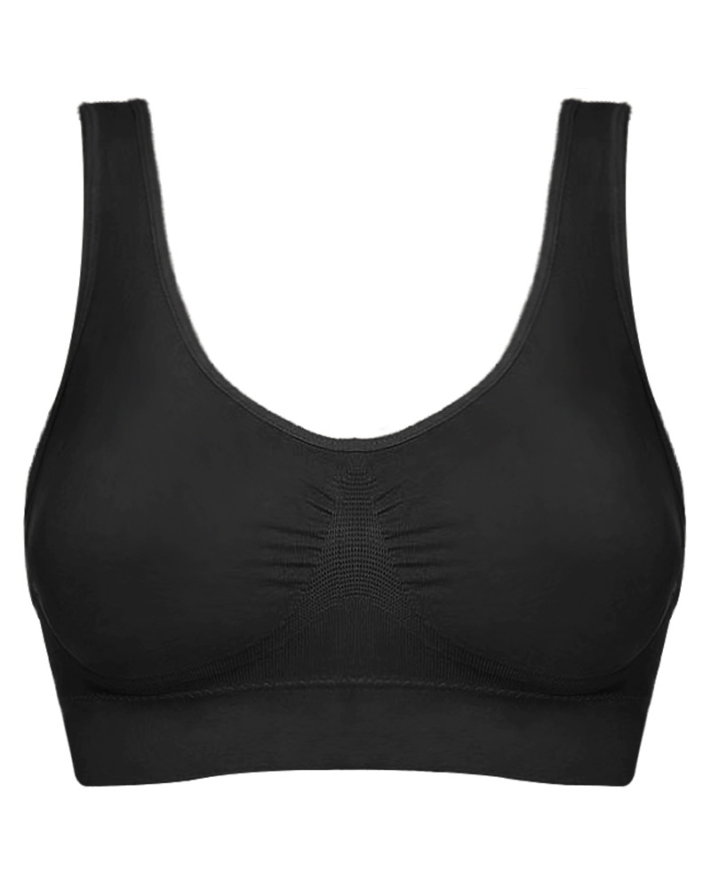 Wire-Free Plus-Size Sports Double-Layer Bra-Curvy-Faja