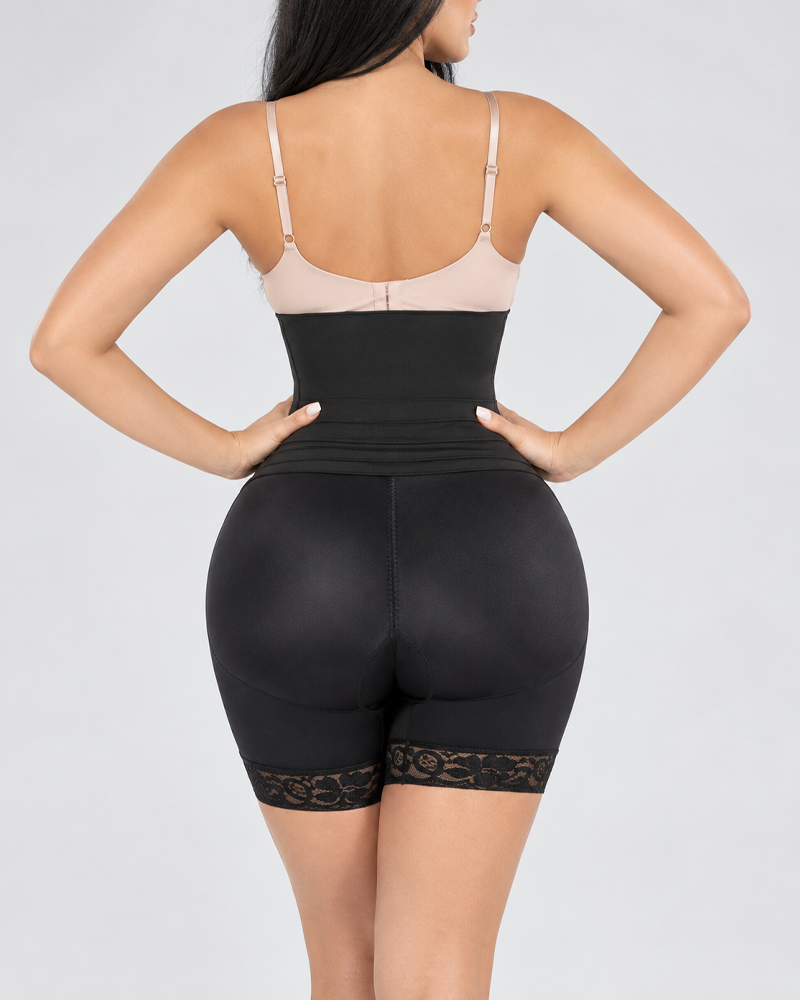 2 in 1 Shaping Shorts with Elastic Waistband Tummy Control（Pre-Sale）