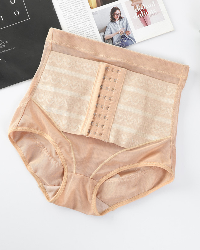 High Waisted Snap Button Postpartum Shaping Underwear
