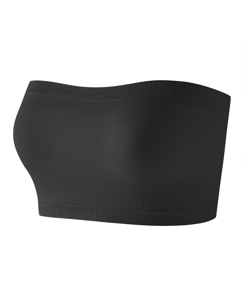 Casual Comfortable Strapless Seamless Breathable Bandeau Top-Curvy-Faja