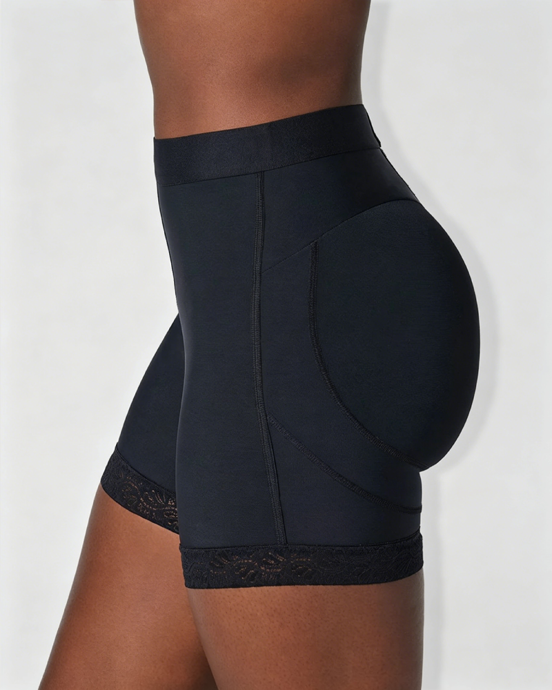 Natural Butt Lifter Shaping Shorts with Lace Trim（Pre-Sale）