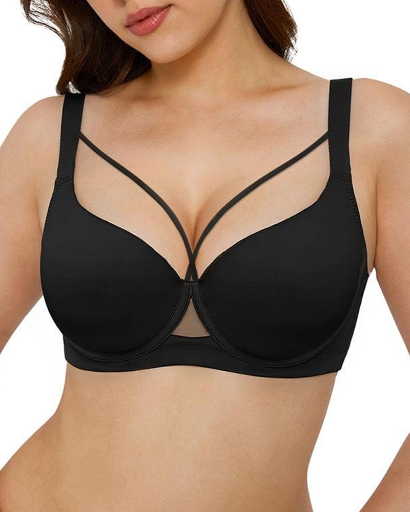 Front Cross Push-Up Bra