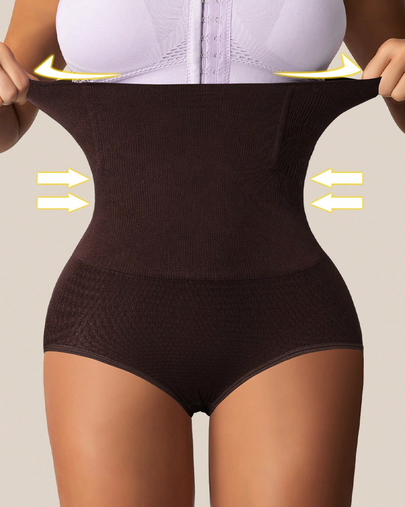 Seamless Tummy-Control High-Waisted Body-Shaping Pants-Curvy-Faja