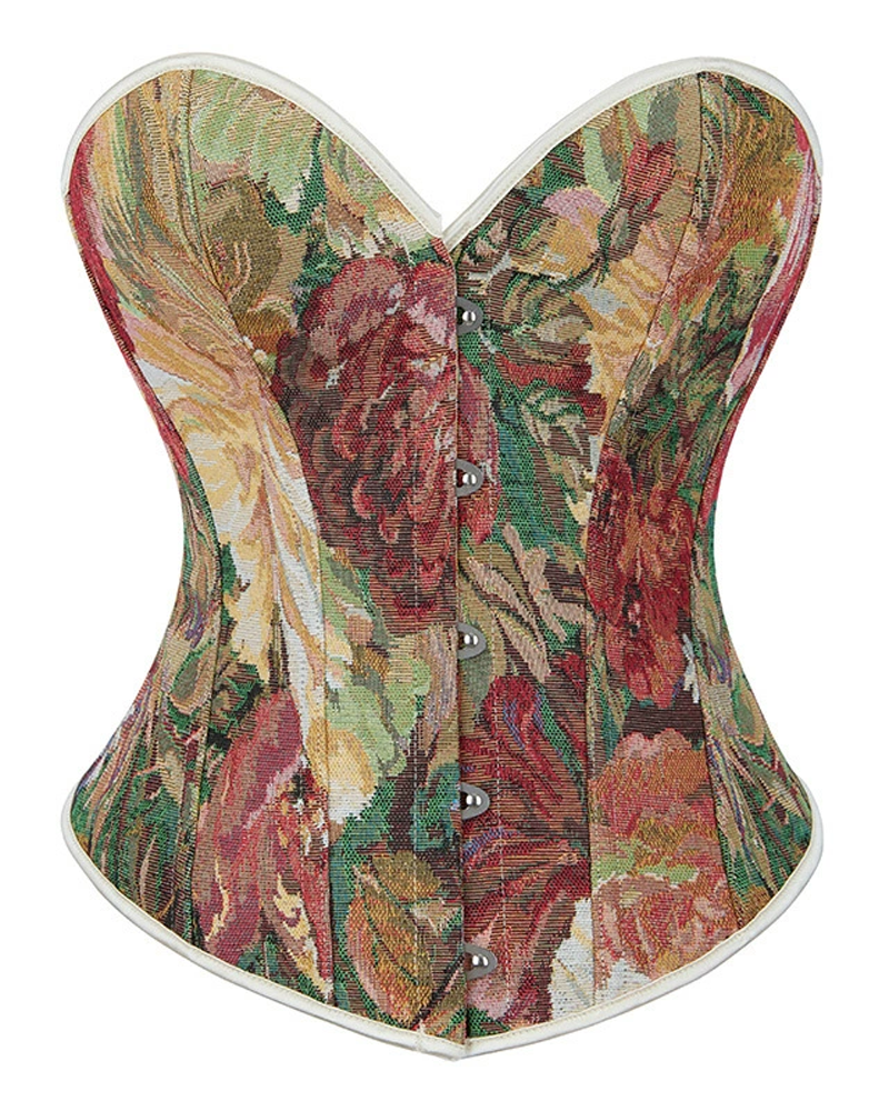 Retro Shaping Push-Up Fishbone Corset