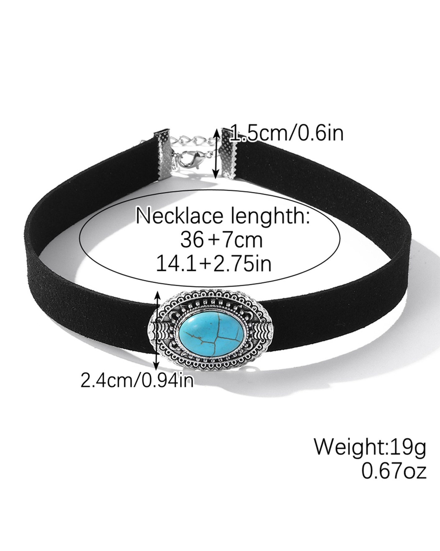 Halloween goth necklace