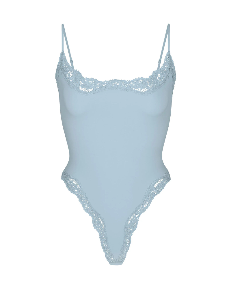 Sexy Halter-Neck Lace Bodysuit-Curvy-Faja