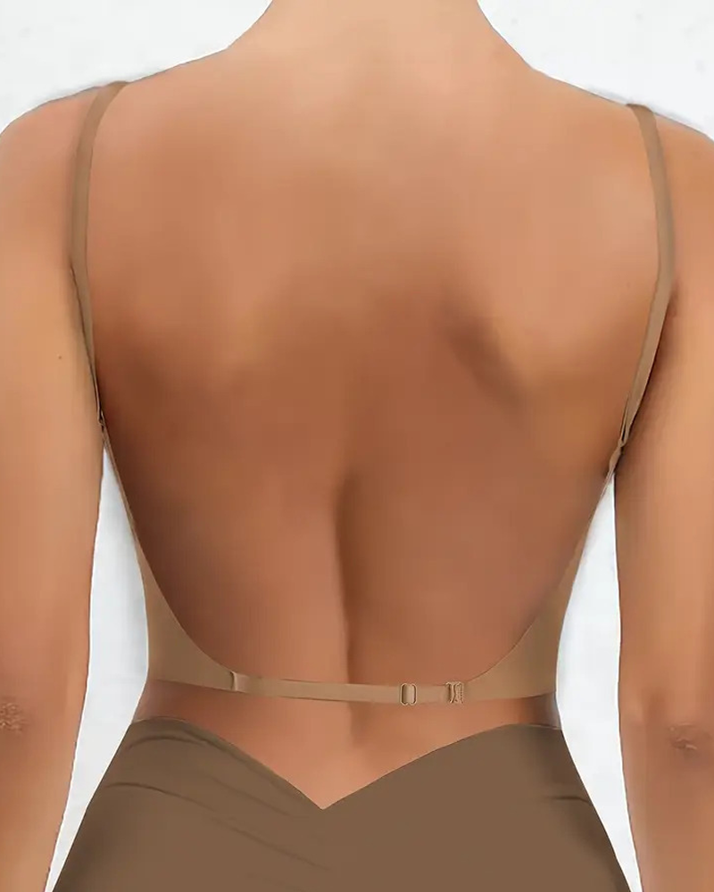 Curvy-faja Backless Push-Up Bra
