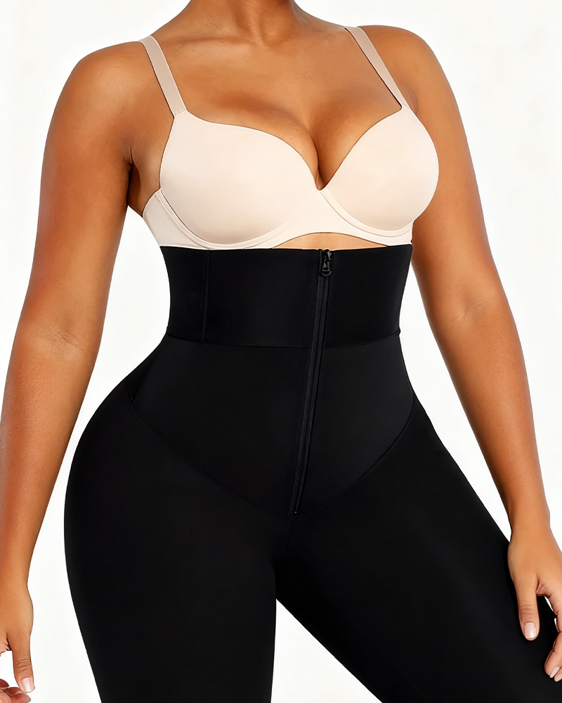 Shaping Leggings High-Waisted Pants-Curvy-Faja