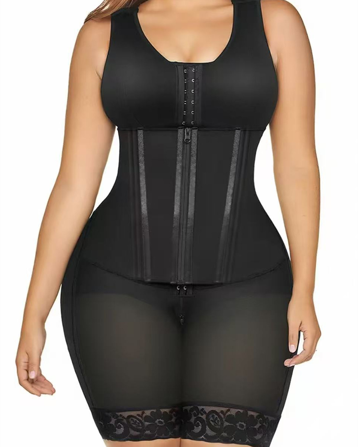 Double Pressure Chest Wrapping Belly Compression Breathable Body Shaper