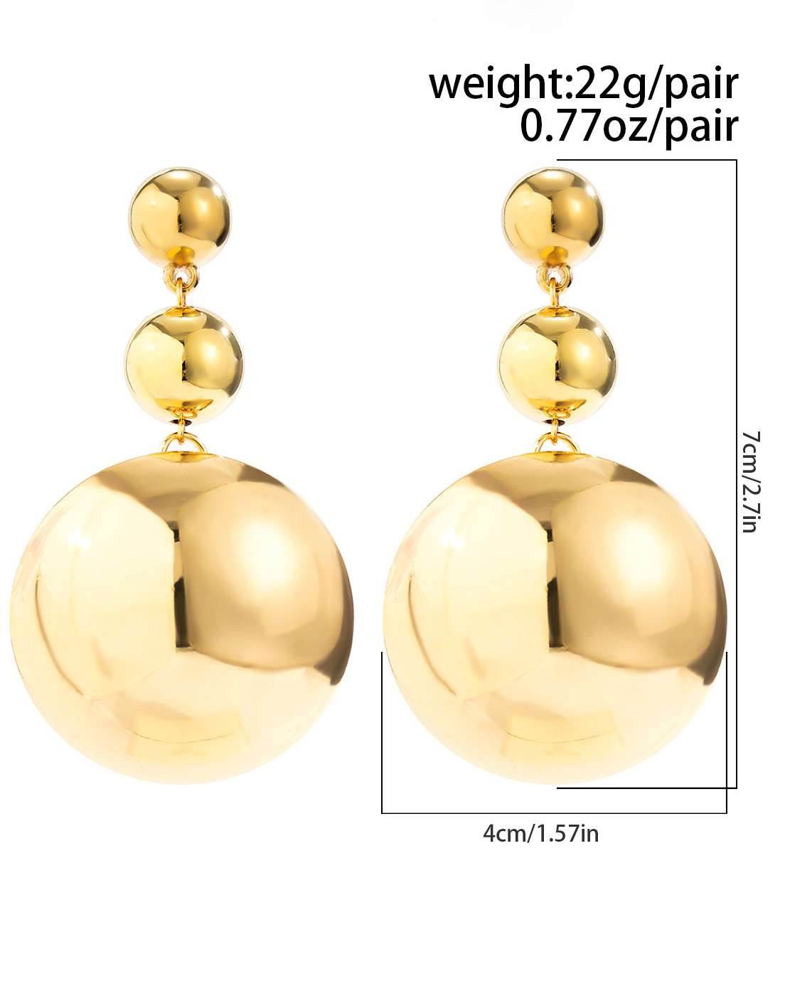 Detachable Metal Half Circle Pendant Jewelry Set-Curvy-Faja