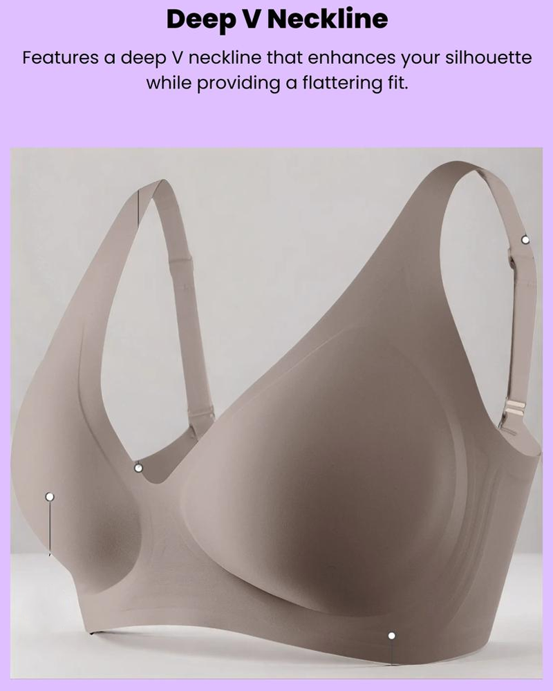 Jelly-Like Seamless Underwear Comfortable And Supportive Wire-Free Bra