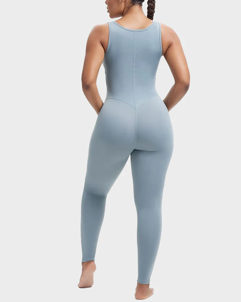 Shaping Sweat-Wicking Sauna-Style Sports Trousers Bodysuit (Pre-Sale)