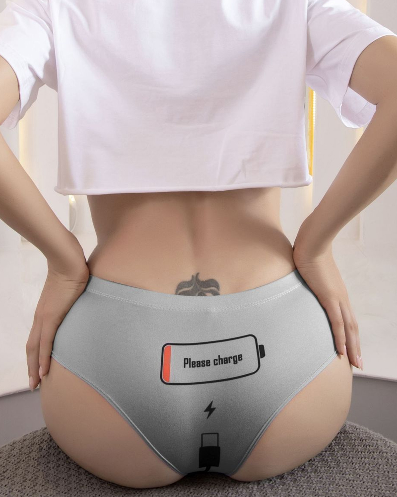 Hip-Covering Printed Briefs-Curvy-Faja