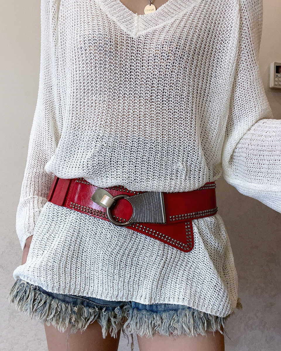 Rivet Punk y2K Hip Belt-Curvy-Faja