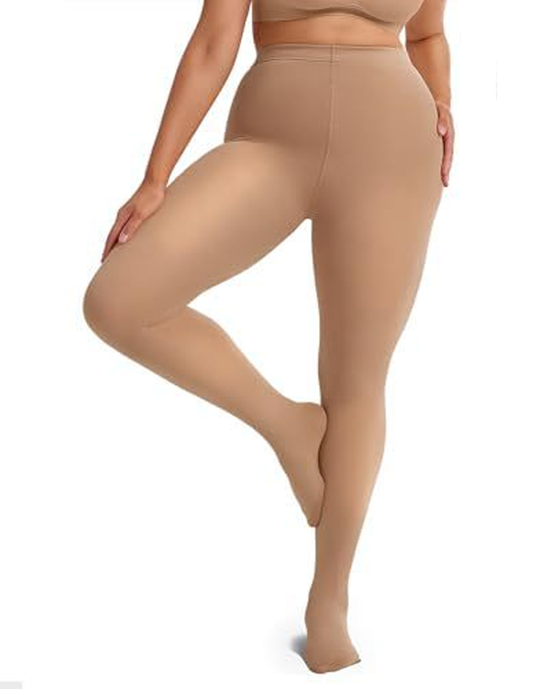 High Waisted Tight Fitting Fleece Lined Thermal Tights