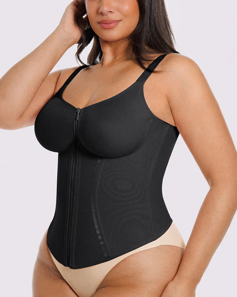 Zipper Front Waist Trainer Corset Vest (Pre-sale)