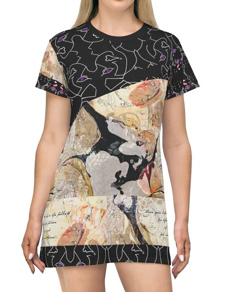 All over Print T-Shirt Nightdress Live Life (Pre-Sale)