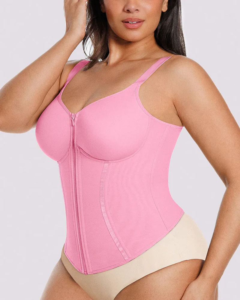 Zipper Front Waist Trainer Corset Vest (Pre-sale)