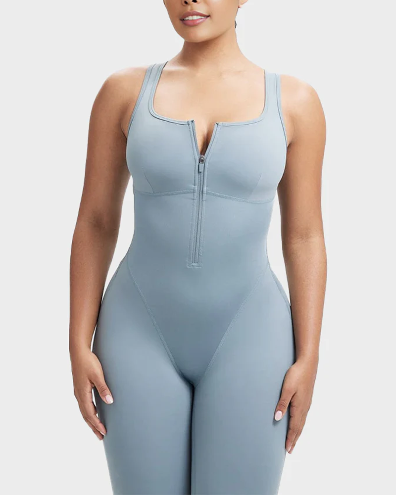 Shaping Sweat-Wicking Sauna-Style Sports Trousers Bodysuit (Pre-Sale)