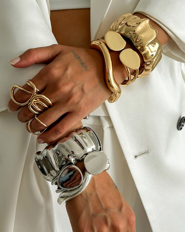 Geometric Bracelet-Curvy-Faja