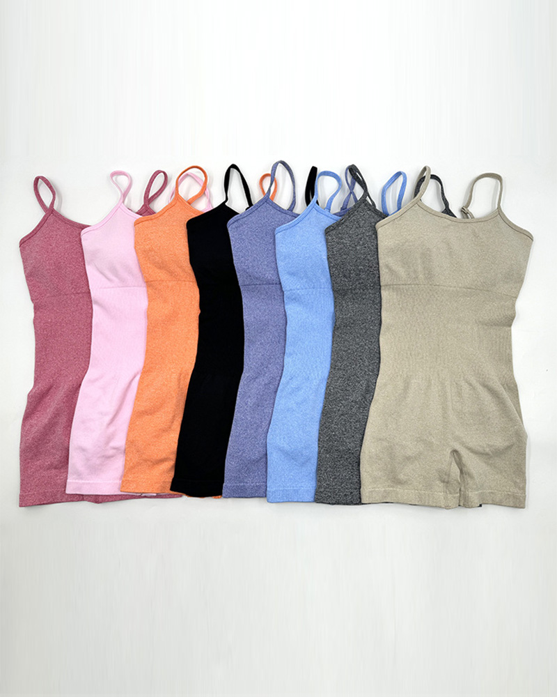 One-Piece Seamless One-Piece Yoga Wear With Suspenders