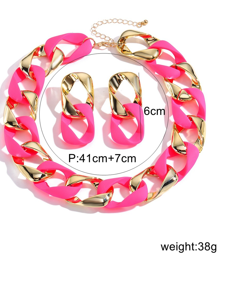 Fashion Fluorescent Jewelry Set-Curvy-Faja