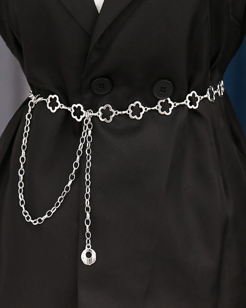 Openwork Decorative Metal Waist Chain