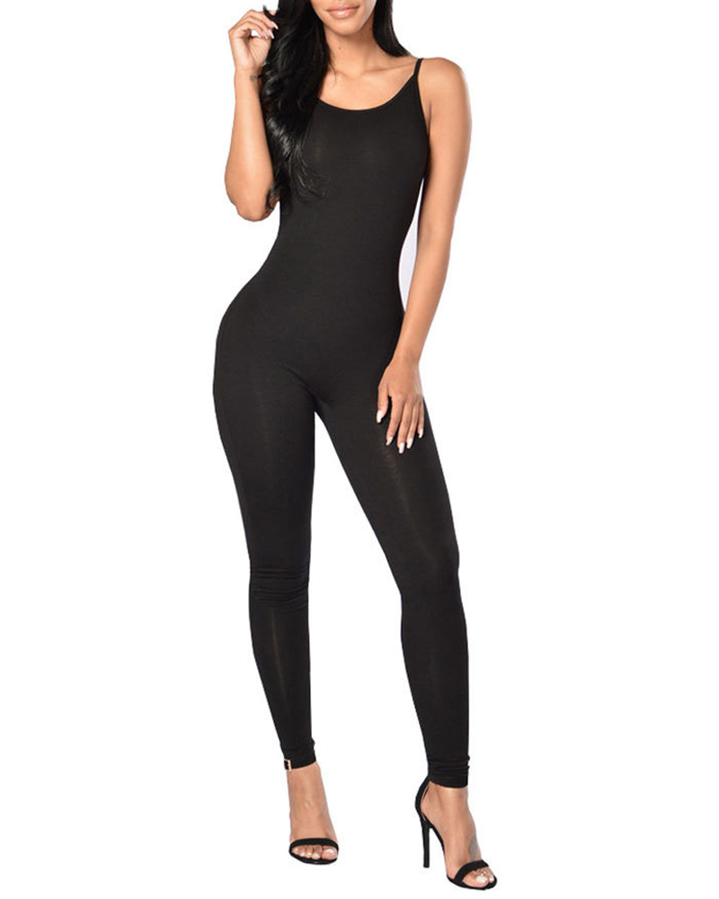 Slim Fit Seamless Cami Jumpsuit