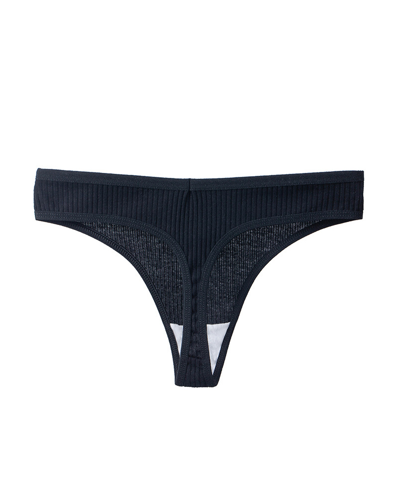 Cotton Crotch High Elastic Low Waist Simple Breathable Underwear