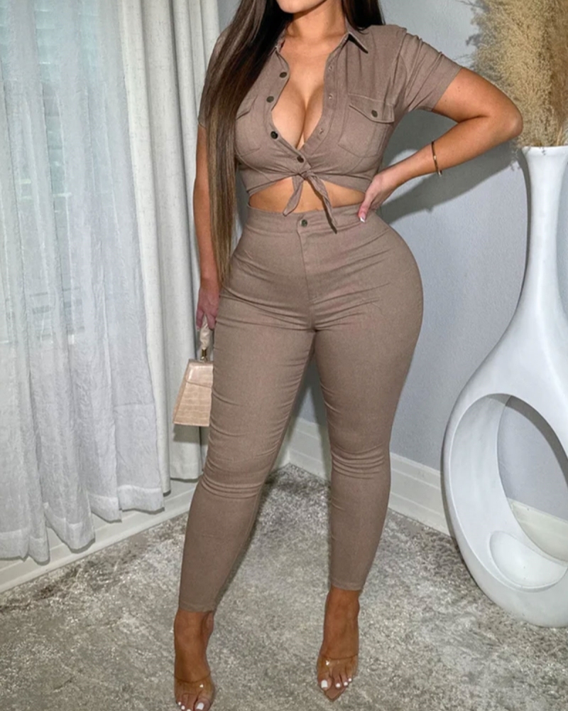 Light Denim Jumpsuit