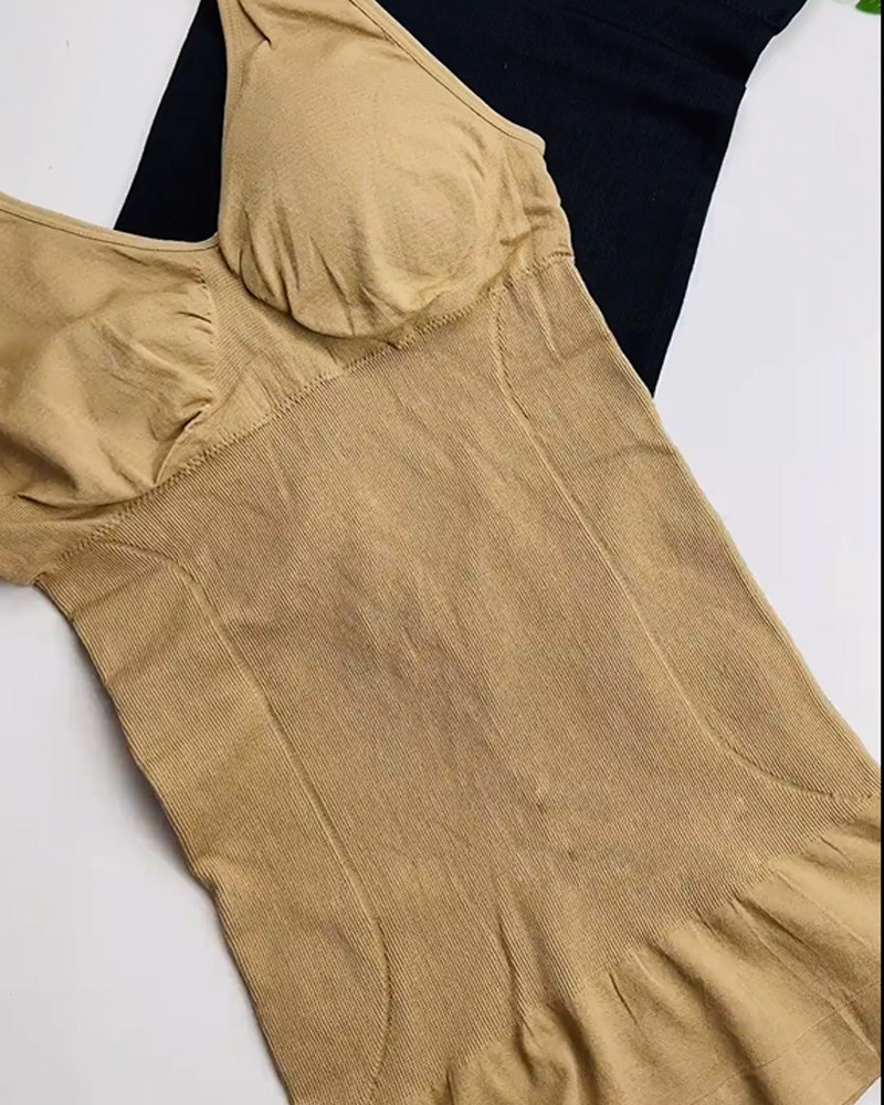 Padded Chest Shaping Vest-Curvy-Faja