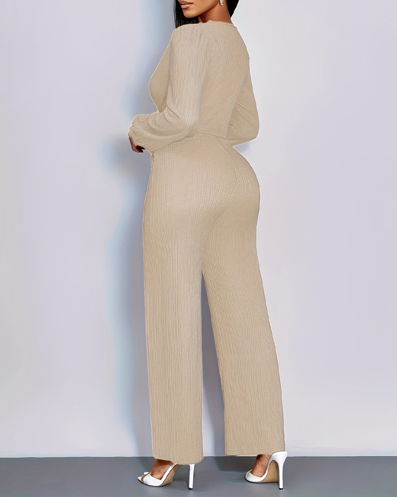 Women's V-Neck Casual Jumpsuit