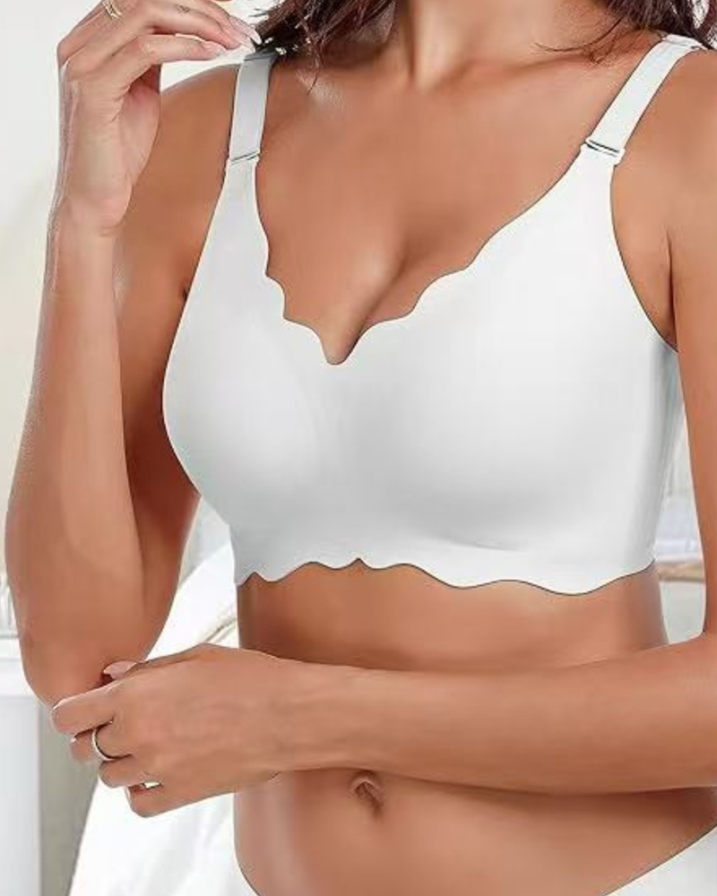 Wave-Shaped Jelly Seamless Bra Wire-Free Bra-Curvy-Faja