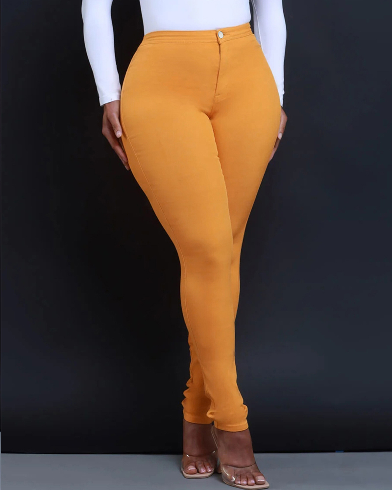 Skinny Candy Mid-Rise Jeans-Curvy-Faja