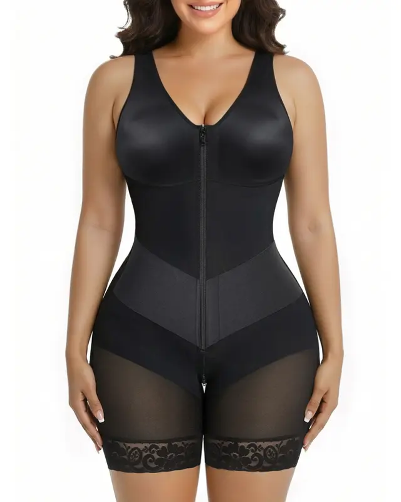 V-Shaped Shaping Elastic Band Reinforced Full-Body Shapewear (Pre-Sale)
