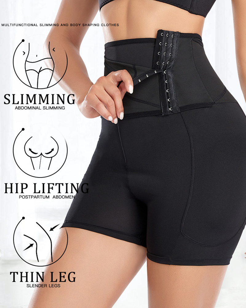 Buttock-Enhancing Hip-Lengthening Padded Waist-Slimming And Tummy-Cinching Shaping Pants