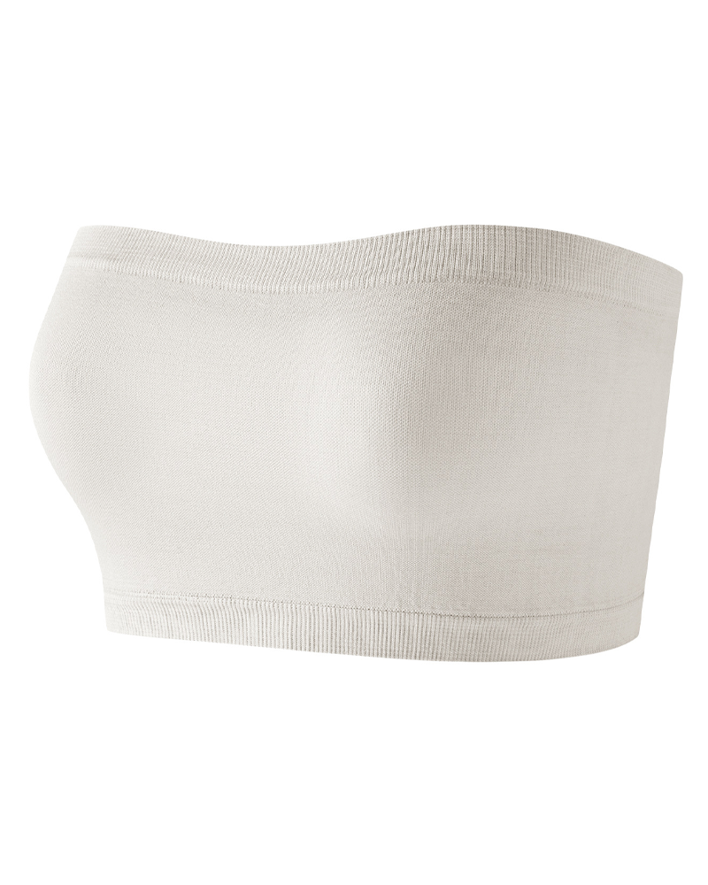 Casual Comfortable Strapless Seamless Breathable Bandeau Top-Curvy-Faja