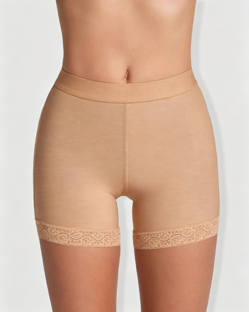 Natural Butt Lifter Shaping Shorts with Lace Trim（Pre-Sale）