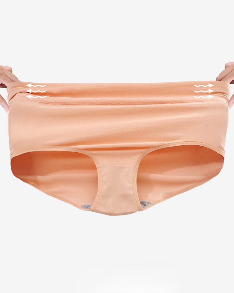 High Waist Cotton Briefs
