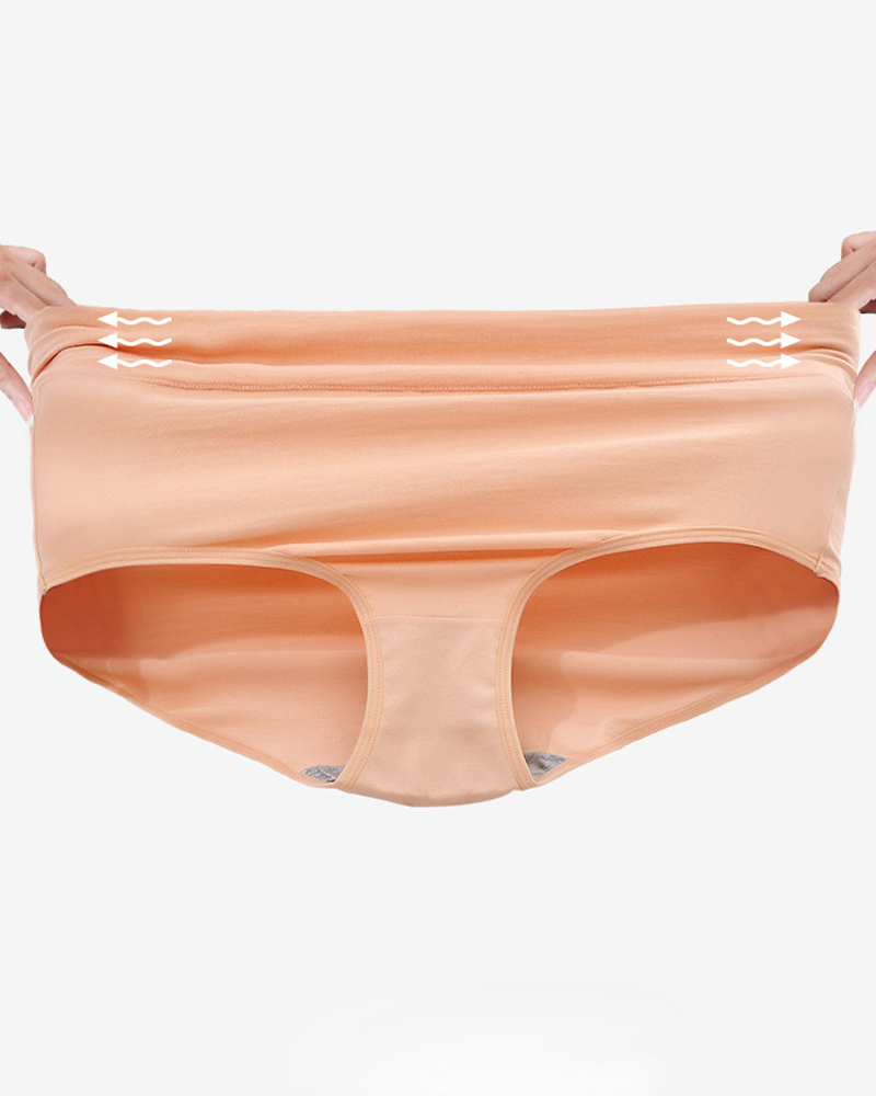 High Waist Cotton Briefs