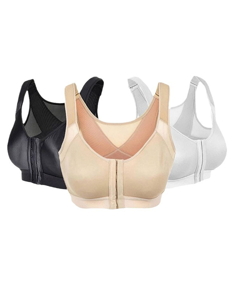 Breathable Supportive Vest-Style Bra