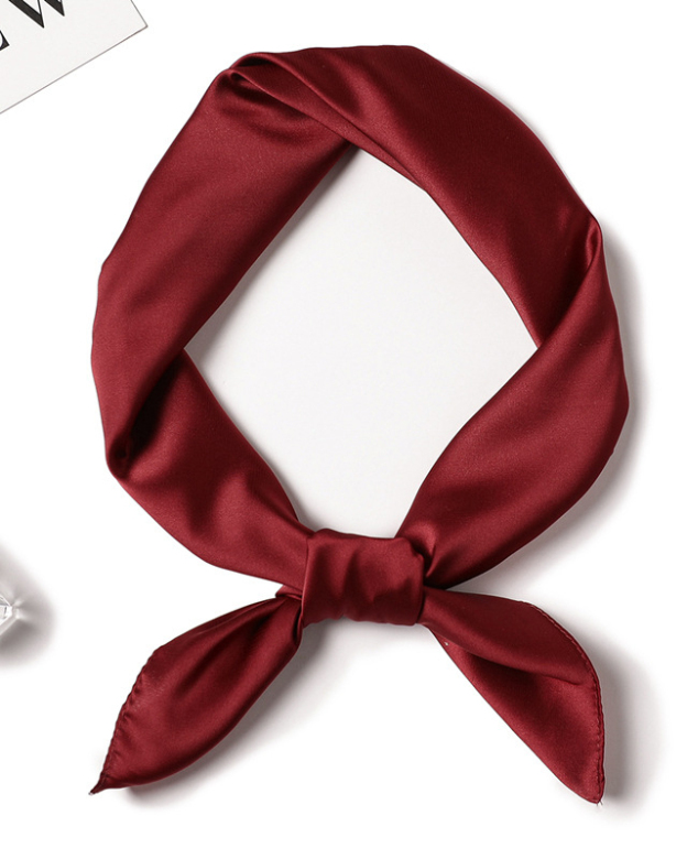 Simple Solid Color Square Scarf-Curvy-Faja