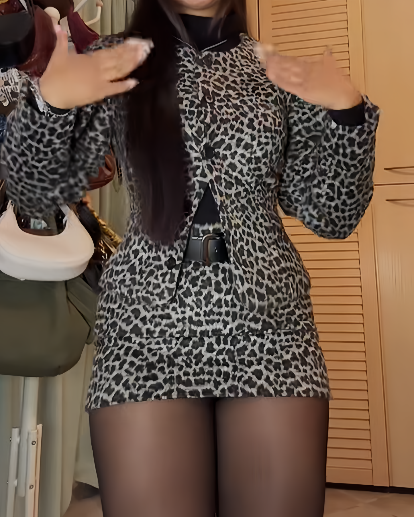 Fashionable Leopard Print Mini Skirt