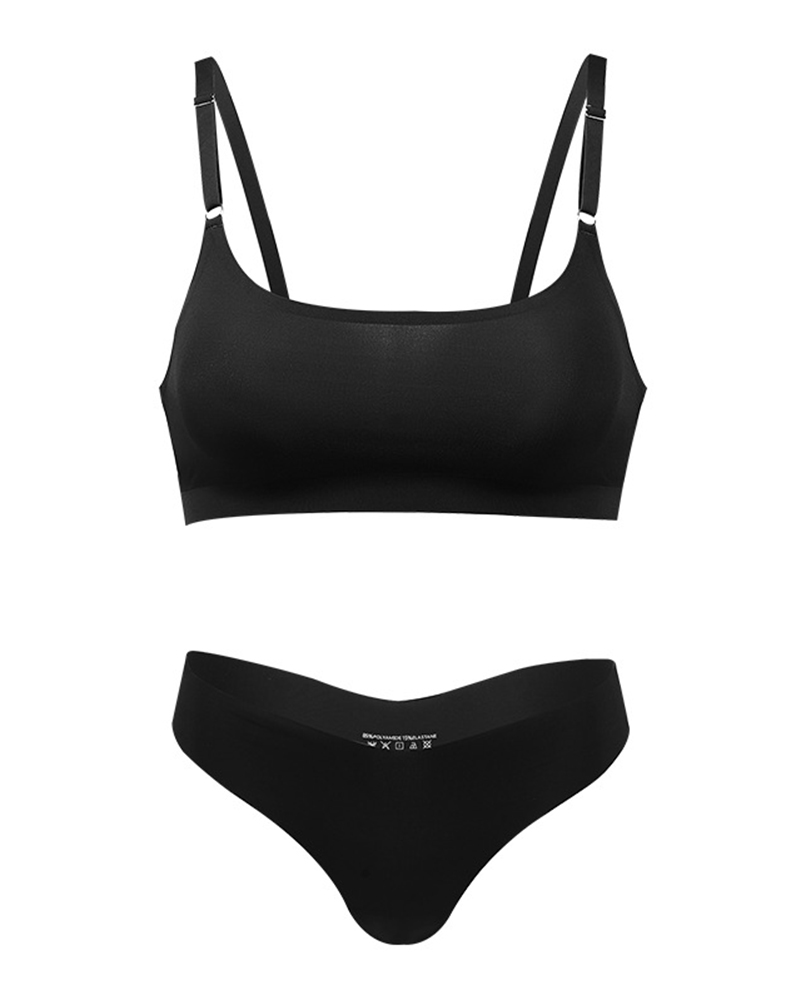 Seamless Thin Sexy Lingerie Set-Curvy-Faja